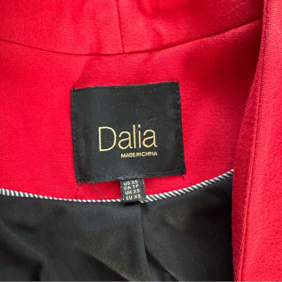 Dalia Red One Button Blazer - Picture 4 of 6